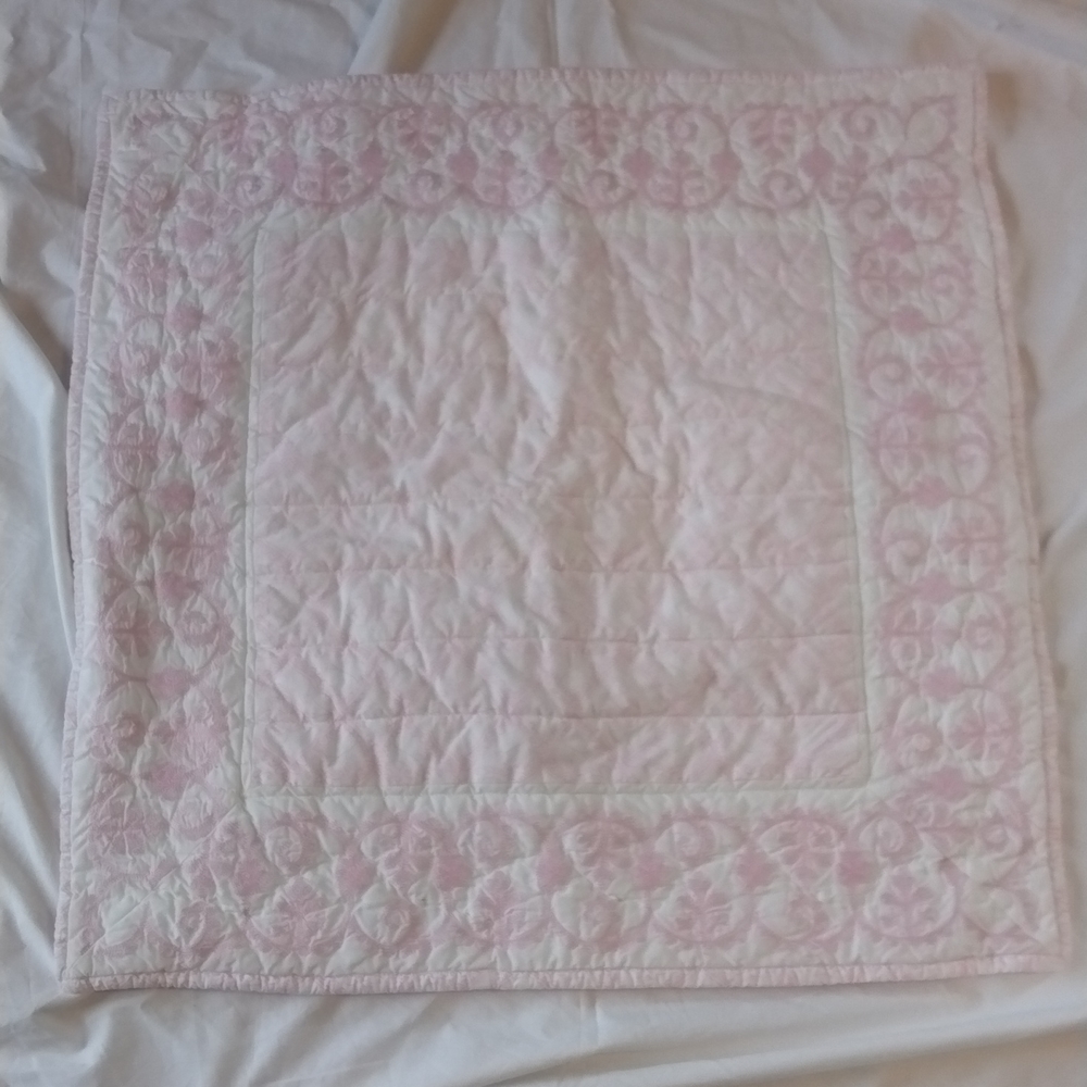 BNWT Pottery Barn Kids embroidered euro pillow sham